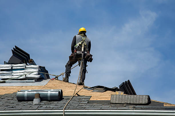 Professional Metal Roofing technician working in Gardiner, ME